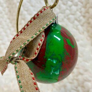 Hand Painted Glass Ornament